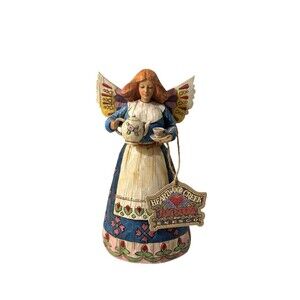 JIM SHORE HEARTWOOD Creek Figure- ANGEL OF HOSPITALITY w tag #108919 7.5" 2002